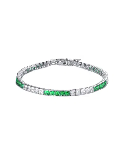 Genevive Silver Cz Tennis Bracelet