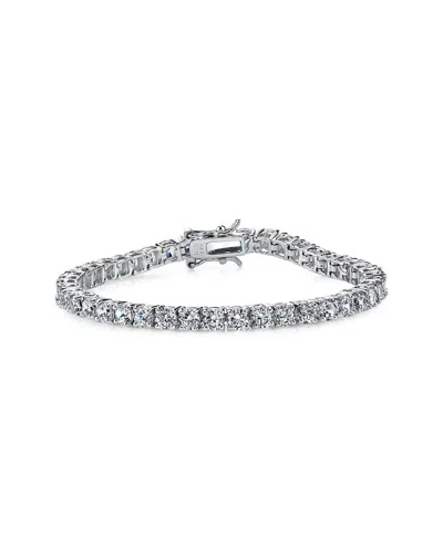 GENEVIVE GENEVIVE SILVER CZ TENNIS BRACELET
