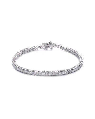 Genevive Silver Cz Tennis Bracelet