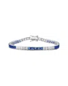 Genevive Silver Cz Tennis Bracelet