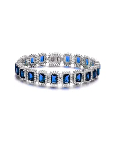 Genevive Silver Cz Tennis Bracelet
