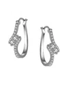 Genevive Silver Drop Earrings In Silver