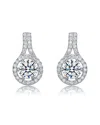 Genevive Silver Drop Earrings