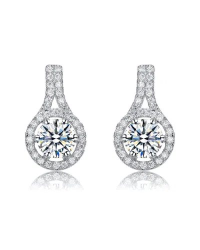 GENEVIVE GENEVIVE SILVER DROP EARRINGS