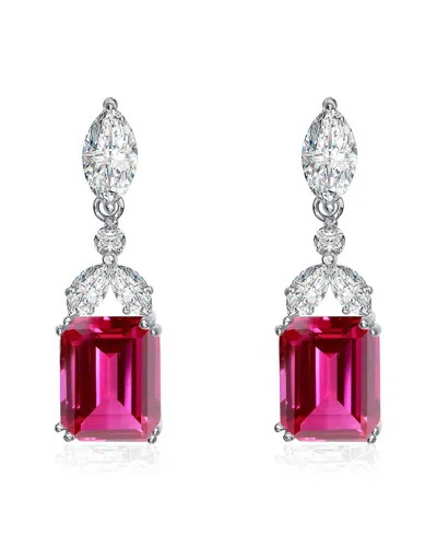 Genevive Silver Drop Earrings