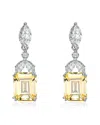 Genevive Silver Drop Earrings