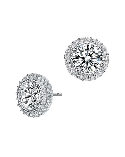 Genevive Silver Earrings In Metallic