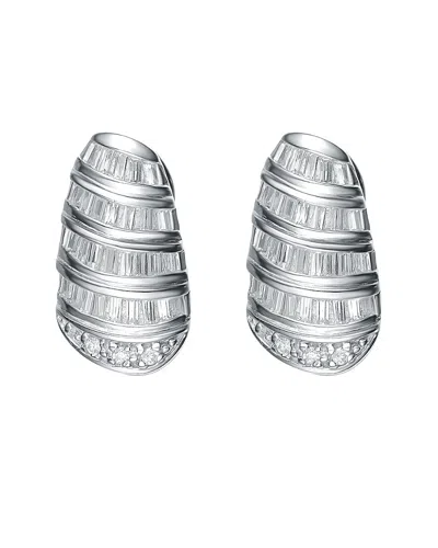 Genevive Silver Earrings In Metallic