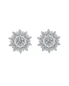 Genevive Cubic Zirconia Stud Earrings