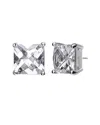 Genevive Silver Cz Solitaire Studs