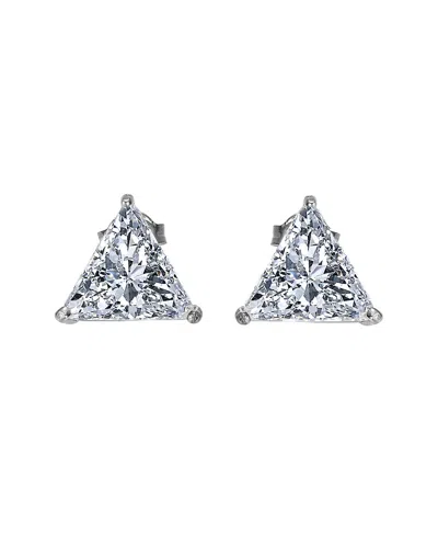 Genevive Silver Earrings In Metallic