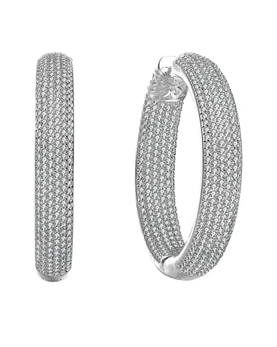 Genevive Silver Earrings In Metallic