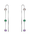 Genevive Silver Earrings