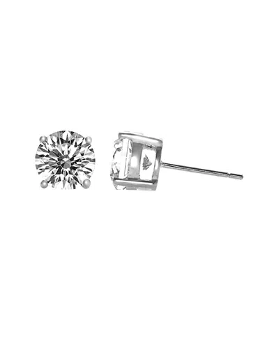 Genevive Silver Earrings In Metallic