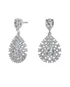 Genevive Silver Earrings In Metallic