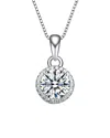 Genevive Silver Cz Necklace