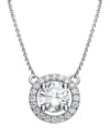 Genevive Silver Cz Necklace