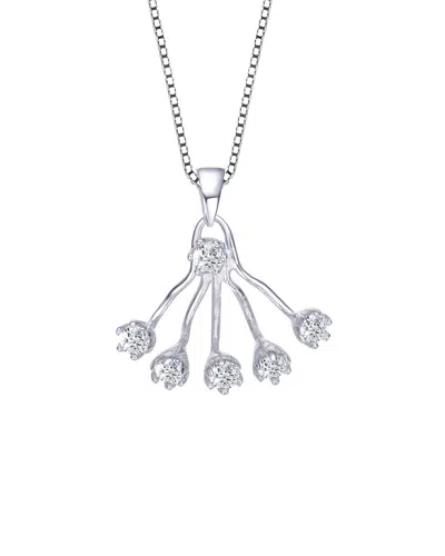 Genevive Silver Pendant Necklace