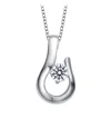 Genevive Silver Pendant Necklace