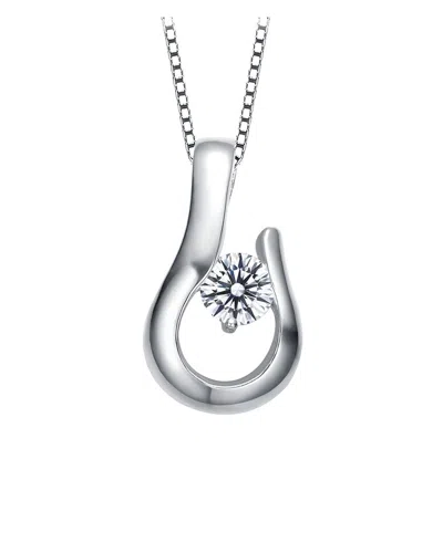 Genevive Silver Pendant Necklace
