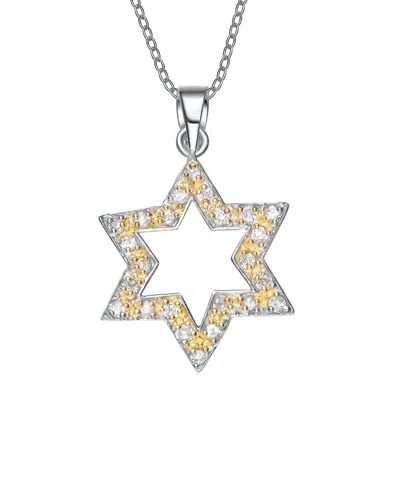 Genevive Silver Pendant Necklace