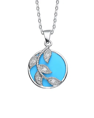 Genevive Silver Pendant Necklace