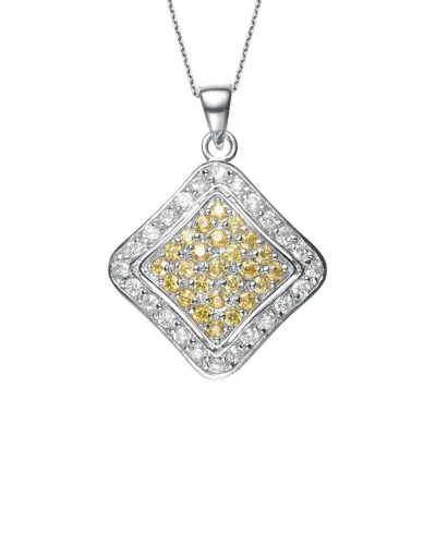 Genevive Silver Pendant Necklace