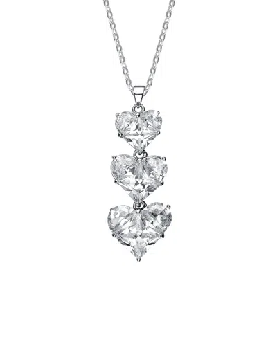 Genevive Silver Pendant Necklace