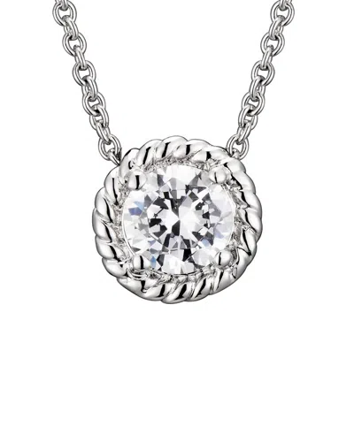 Genevive Silver Pendant Necklace