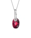 Genevive Silver Pendant Necklace