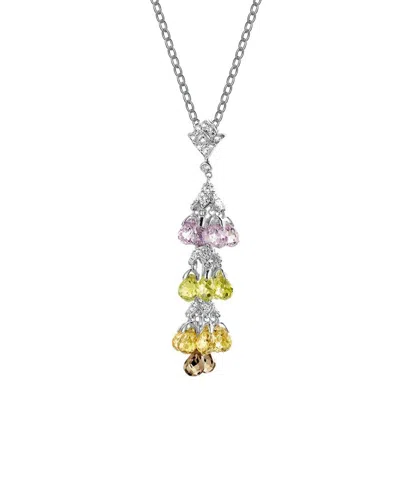 Genevive Silver Pendant Necklace