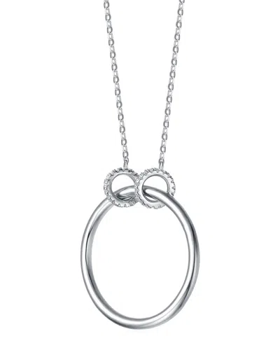 Genevive Silver Pendant Necklace