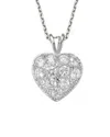 Genevive Silver Pendant Necklace