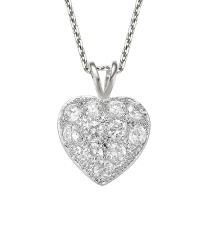 Genevive Silver Pendant Necklace