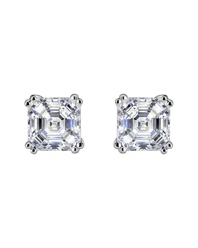 Genevive Silver Plated Cz Studs