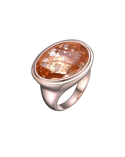 Genevive Silver Ring In Brown