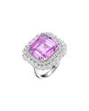 Genevive Silver Ring In Metallic
