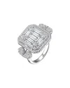 Genevive Silver Ring In Metallic