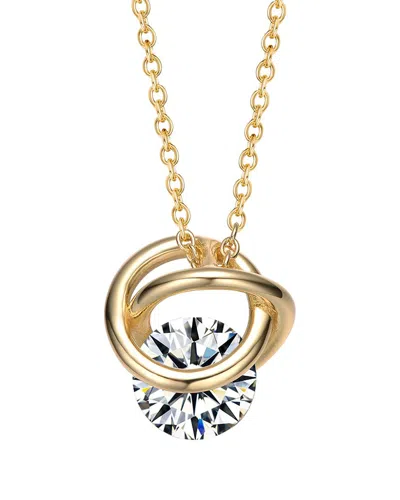 GENEVIVE GENEVIVE SILVER SOLITAIRE PENDANT