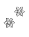 Genevive Silver Stud Earrings