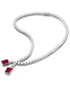 Genevive Silver Tennis Necklace