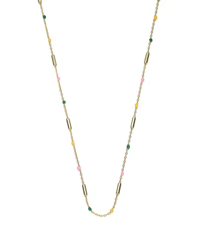 Genevive Sterling Silver 14k Gold Plated With Multicolored