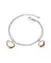 Genevive Two-tone Bangle Bracelet