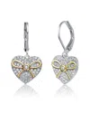Genevive Two-tone Earrings