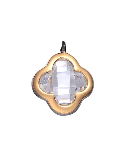 Genevive Two-tone Gold Over Silver Earrings