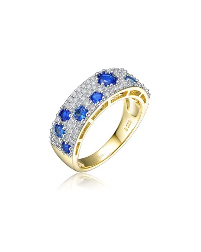 Genevive Two Tone Cubic Zirconia Cocktail Ring