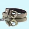 Genicci Men's Texas Buckle Belt In Olive In Green