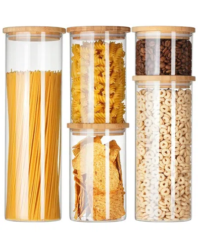Genicook 10pc Borosilicate Glass Canister Set