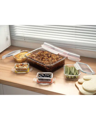 Genicook 10pc Nesting Mixing Storage Set With Lock Down Lids & Carry Handle