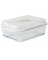 Genicook Bake & Carry 5pc Glass Container Set In Transparent